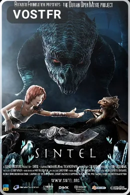L'affiche de Sintel avec son badge VOSTFR.